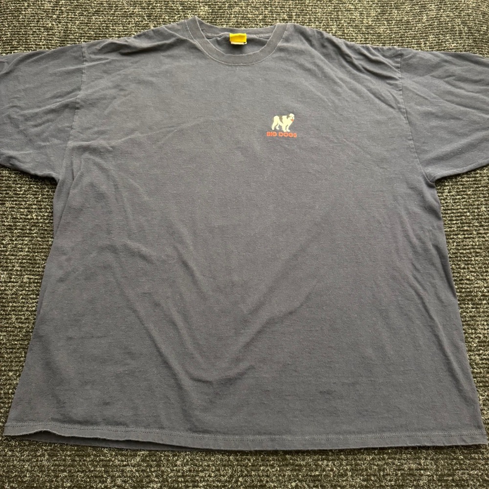 Big Dogs Firefighter Graphic T-Shirt Men 3XL Navy Blue Bustin Ours To Save Yours